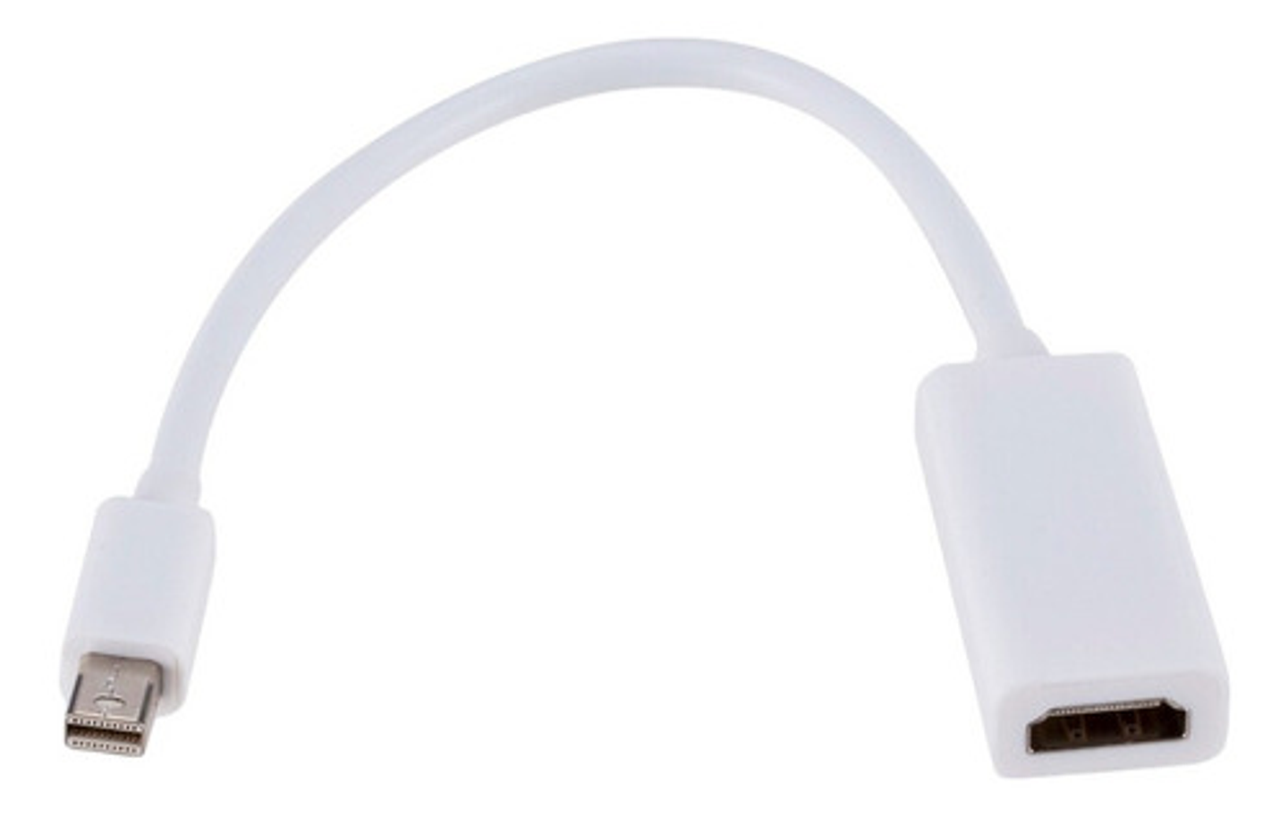 Mini Display Port A Hdmi Adaptador Color Blanco 2