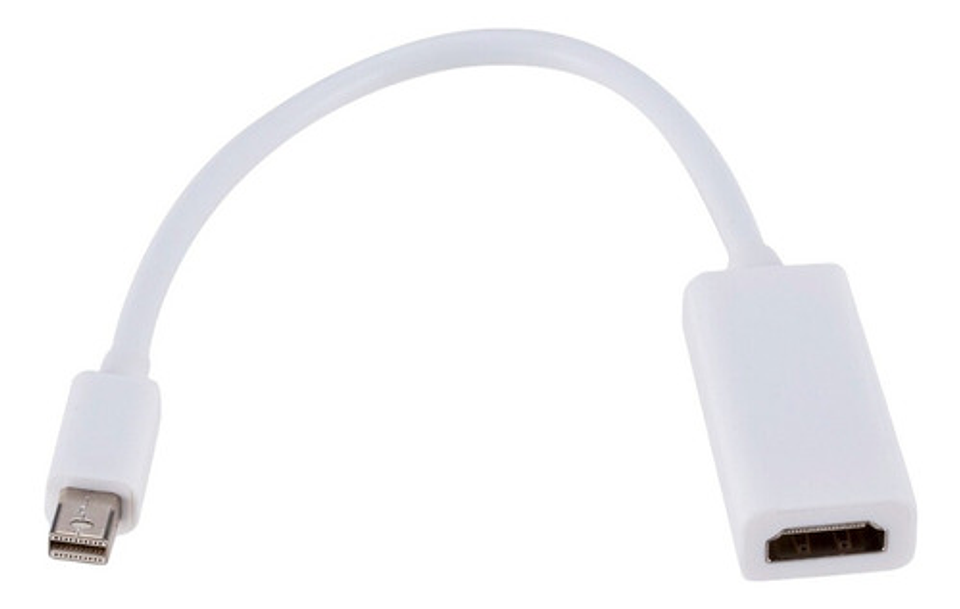 Mini Display Port A Hdmi Adaptador Color Blanco 2