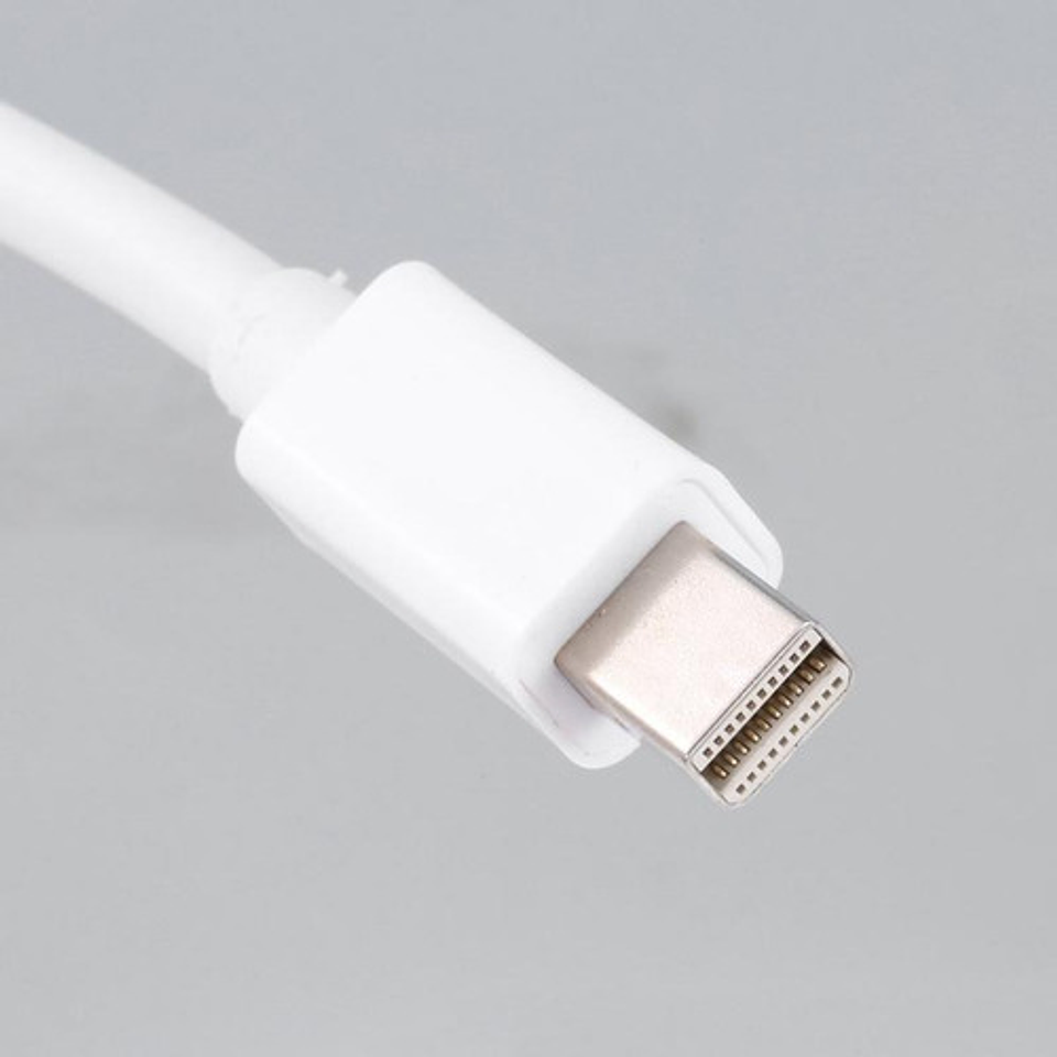 Mini Display Port A Hdmi Adaptador Color Blanco 4