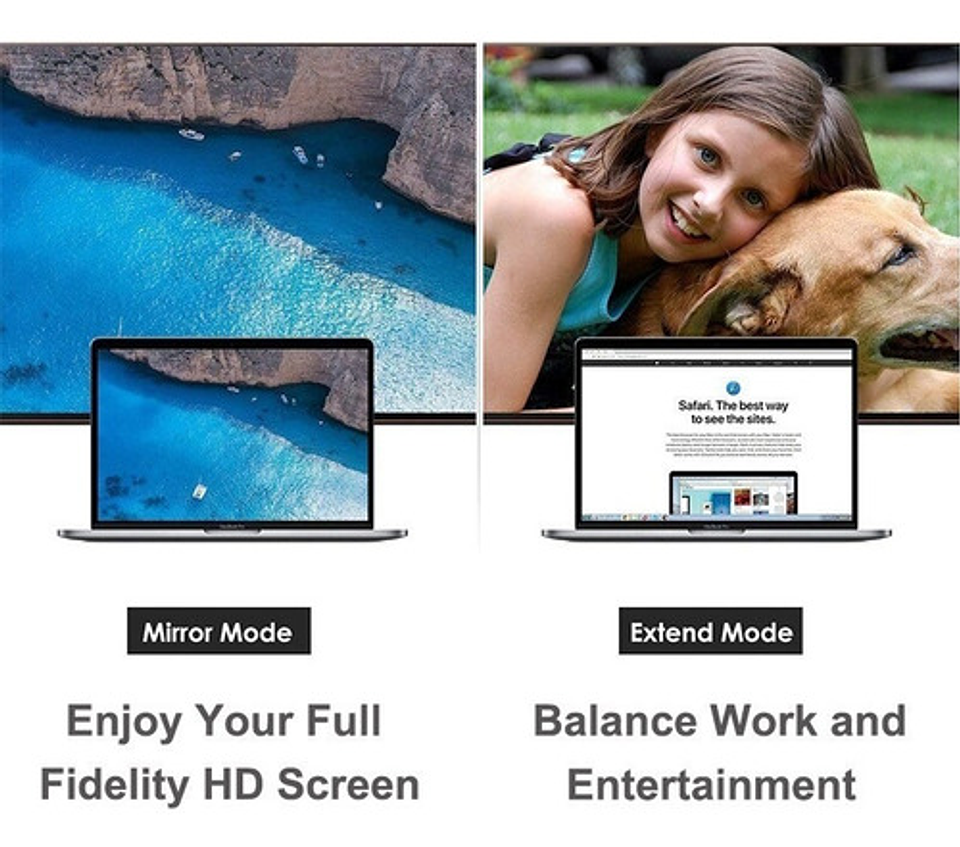 Mini Display Port A Hdmi Adaptador Color Blanco 7