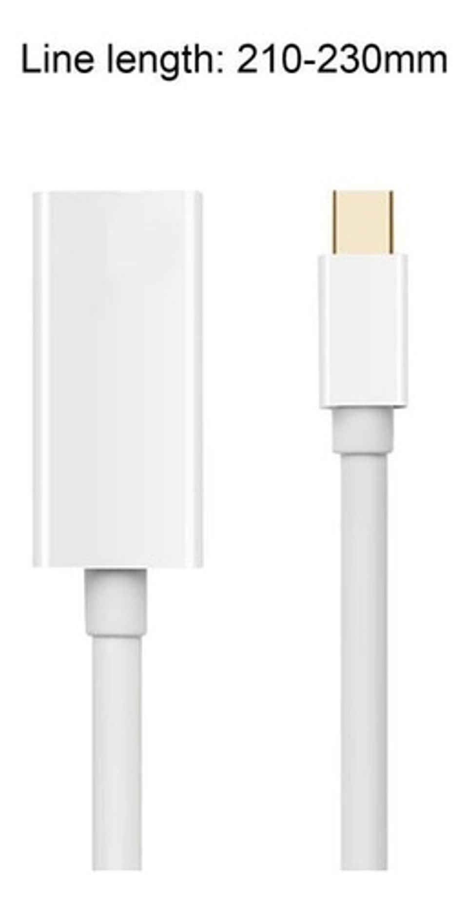 Mini Display Port A Hdmi Adaptador Color Blanco 8