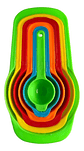 6 Cucharas Medidoras Cocina Repostería Medida Tazas Color Va - Miniatura 4