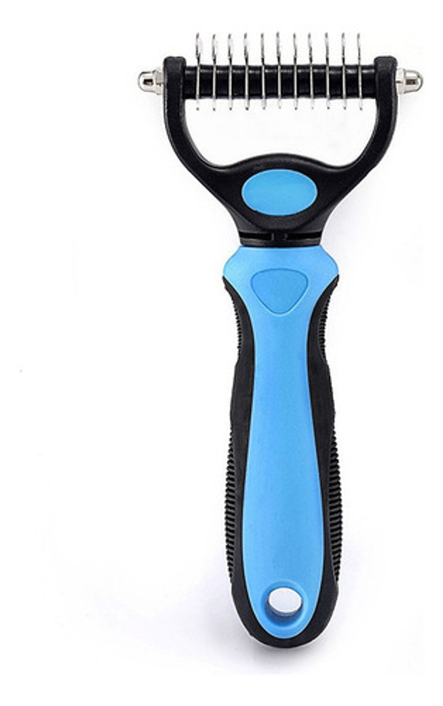 Cepillo Removedor De Pelo Para Perros Con Rastrillo Para Perros, Color Azul 1