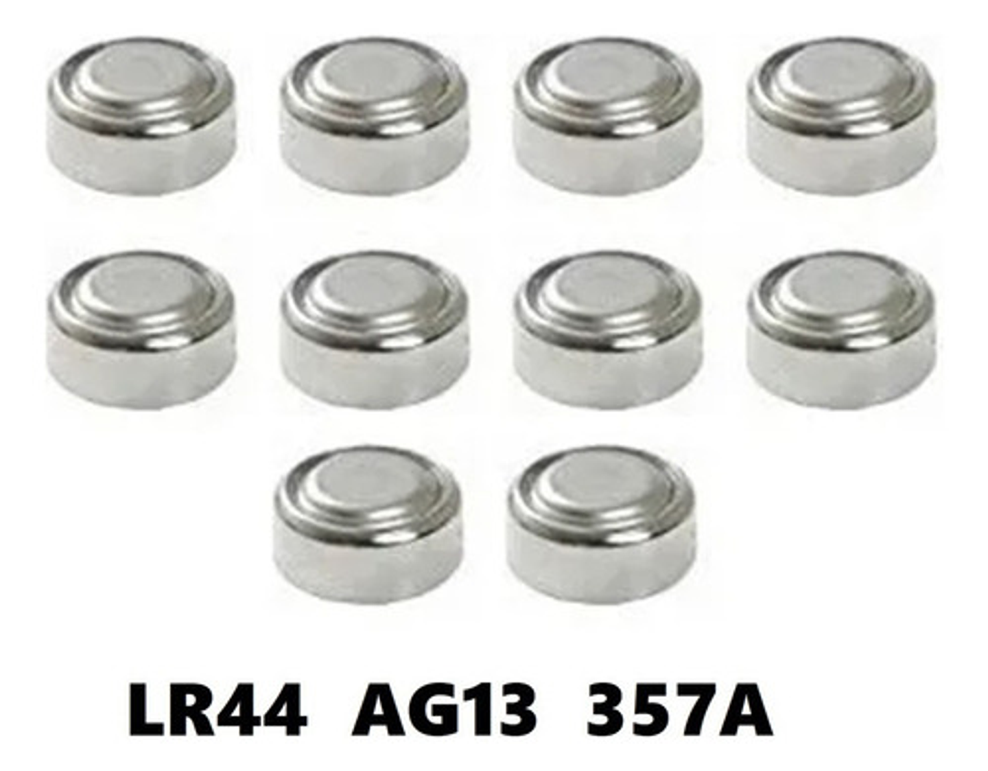 Pack 10 Pila Bateria Ag13 A76 Lr44 Alcalina Baterias Lr44 2