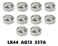Pack 10 Pila Bateria Ag13 A76 Lr44 Alcalina Baterias Lr44 - Miniatura 2