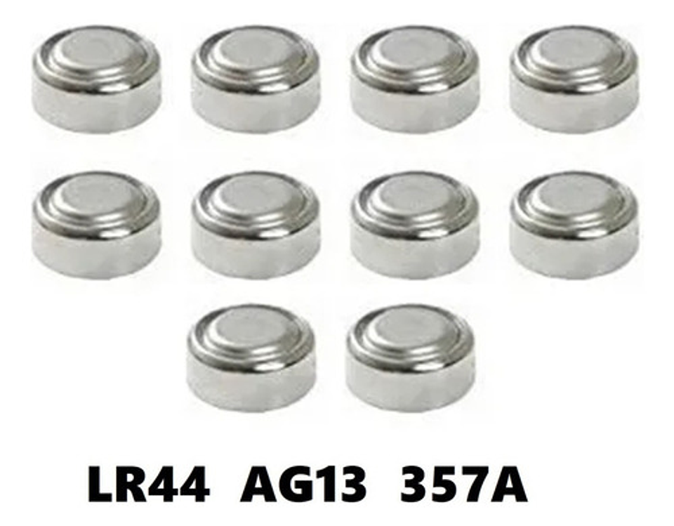Pack 10 Pila Bateria Ag13 A76 Lr44 Alcalina Baterias Lr44 2