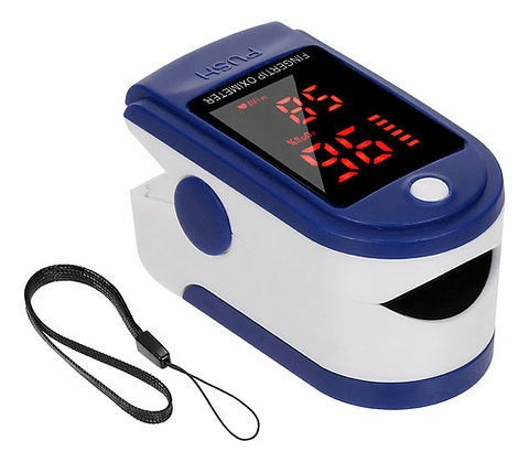 Oximetro Saturometro De Pulso Digital Otec Adultos Azul