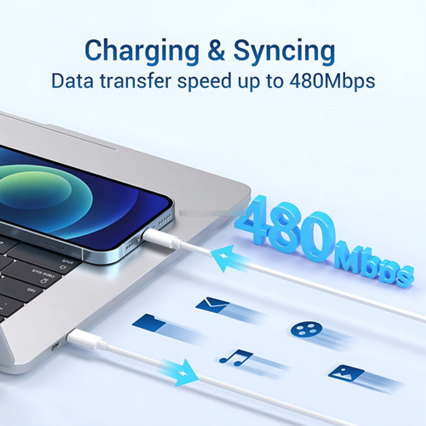 Cable Para Macbook Magsafe Tipo C A Tipo C Carga Rapida 1mt 4