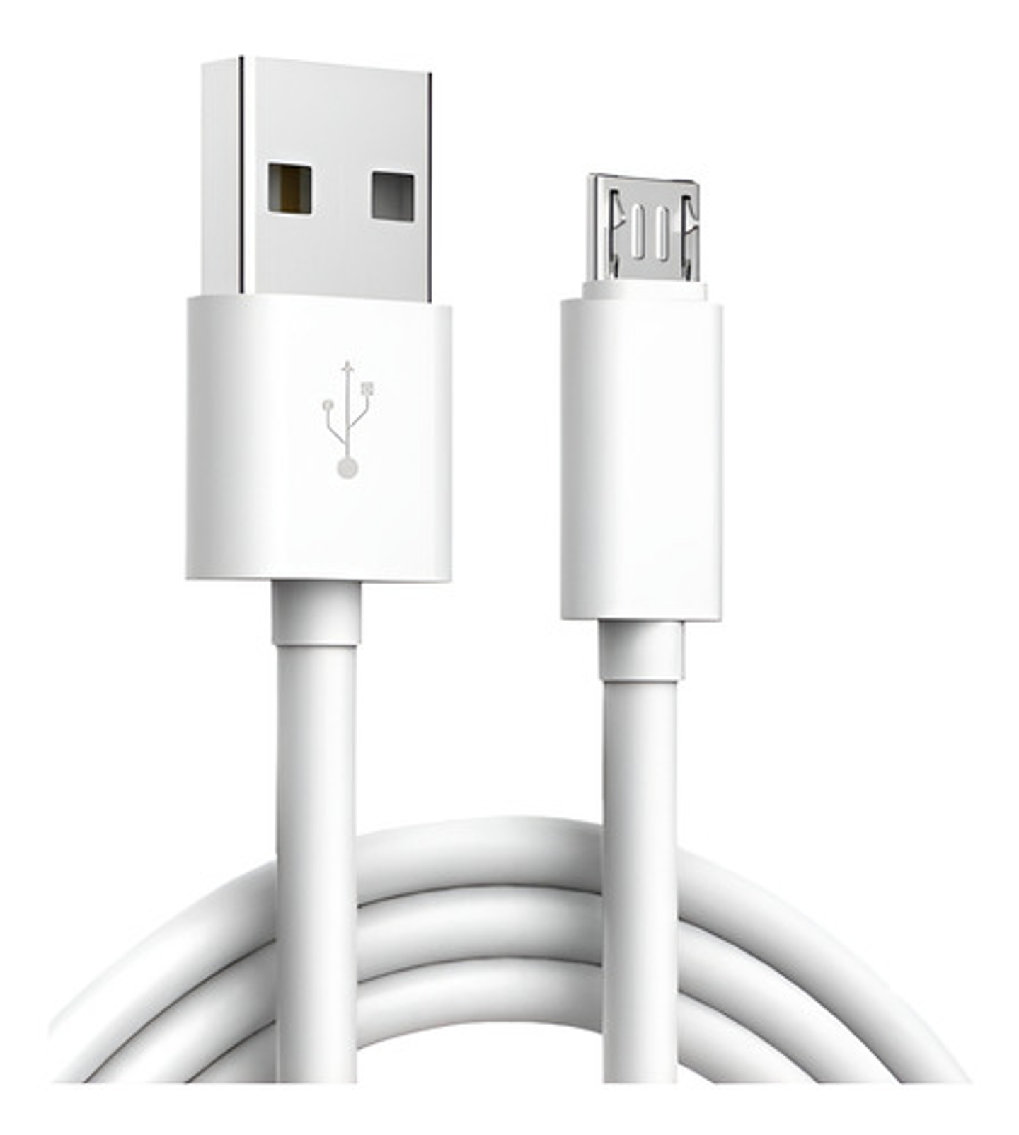 Cable De Carga Micro Usb 1.5mts Color Blanco 1