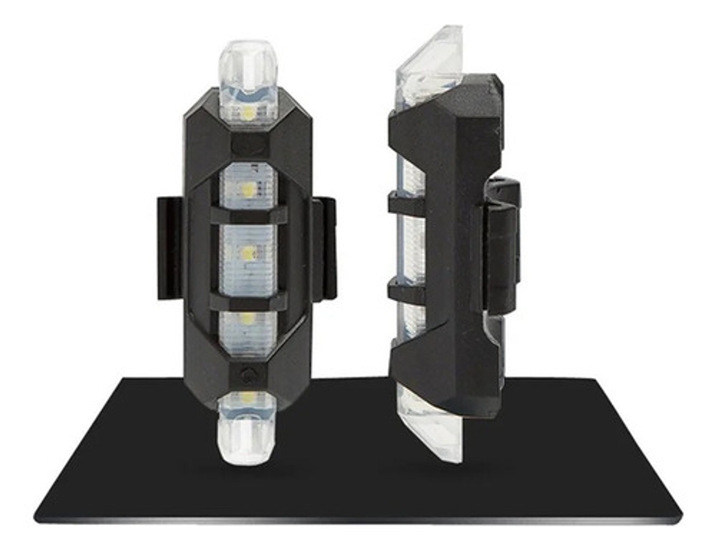 Luz Led Recargable Usb Para Bicicleta Trasera Color Blanco 1