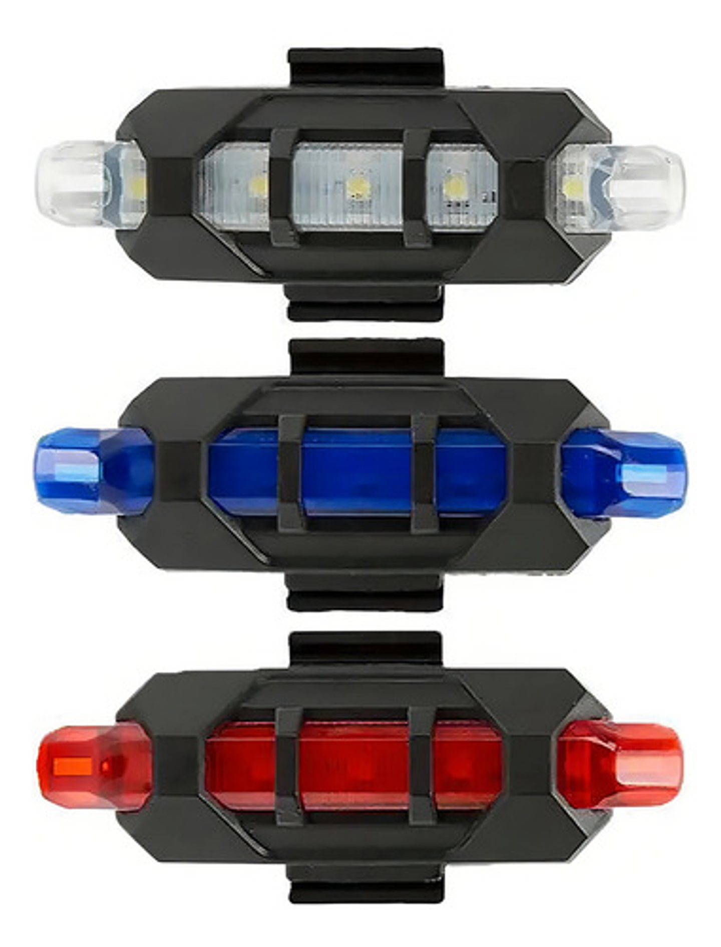 Luz Led Recargable Usb Para Bicicleta Trasera Color Blanco 4