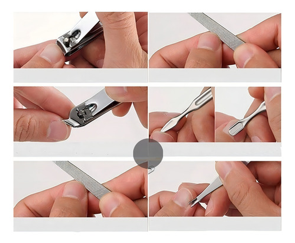 Kit Manicure Set Para Uñas Corta Uñas Set Pedicure Kit Uñas 2