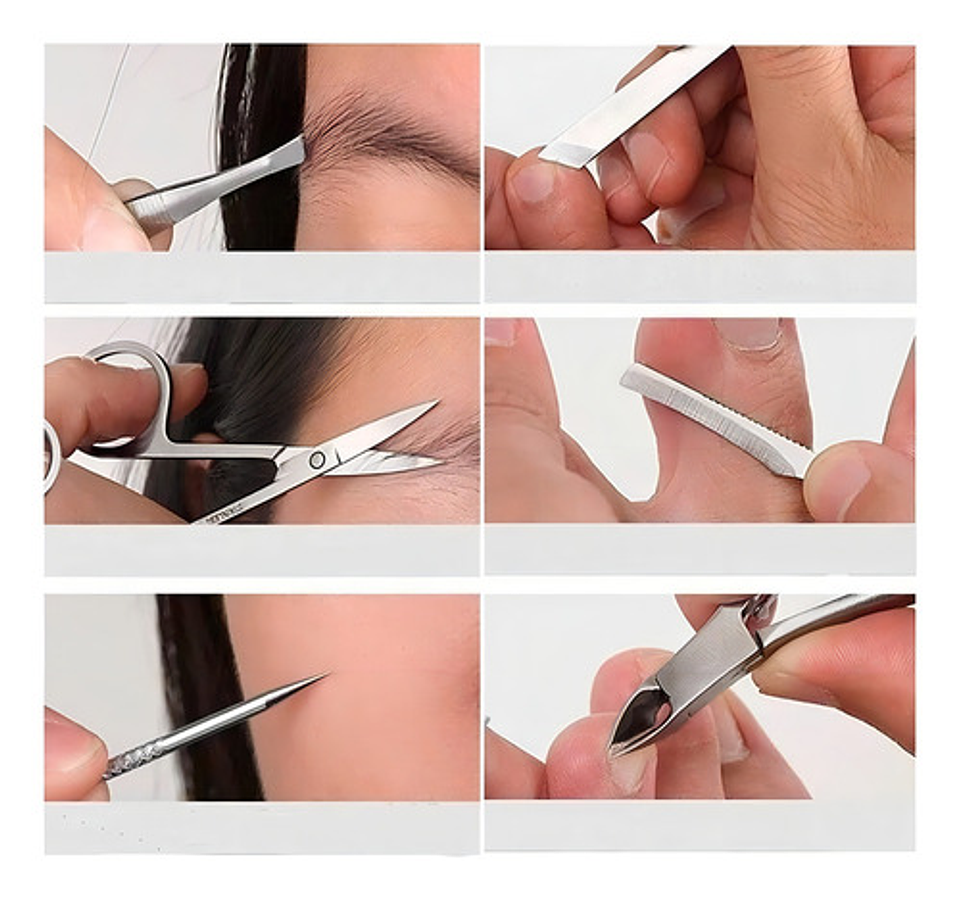 Kit Manicure Set Para Uñas Corta Uñas Set Pedicure Kit Uñas 4