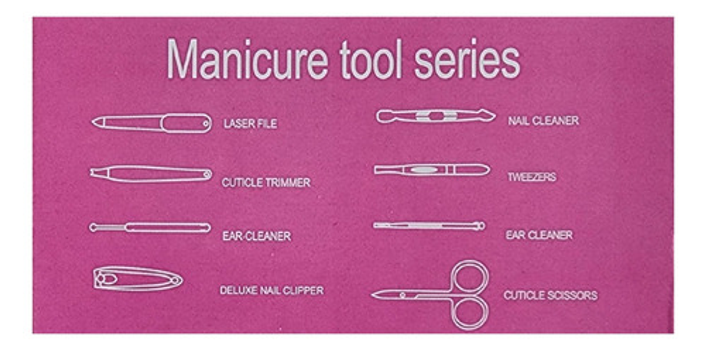 Kit Manicure Set Para Uñas Corta Uñas Set Pedicure Kit Uñas 8