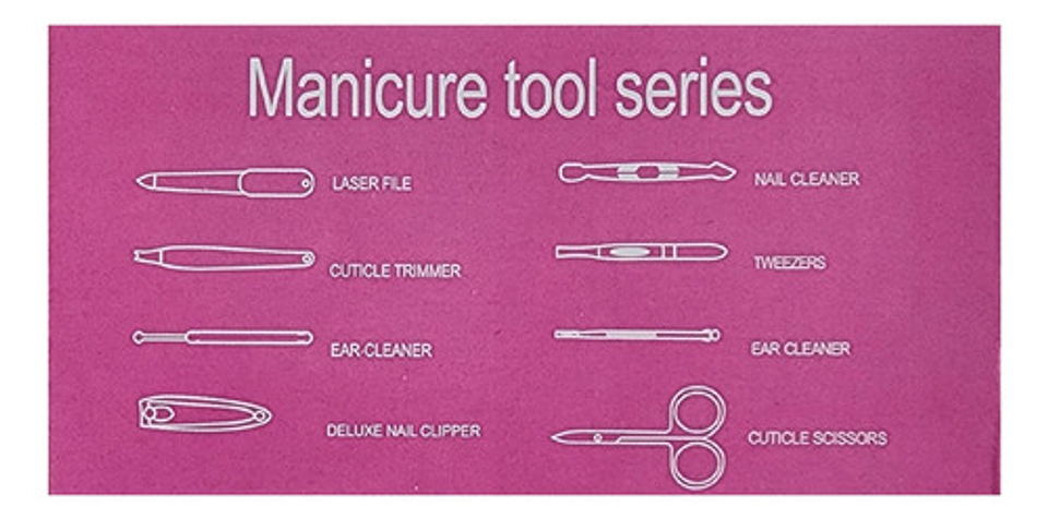 Kit Manicure Set Para Uñas Corta Uñas Set Pedicure Kit Uñas 8