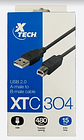 Cable Xtech Xtc304 Usb-a Macho A Usb-b Macho Impresora 4.5mt Negro - Miniatura 2
