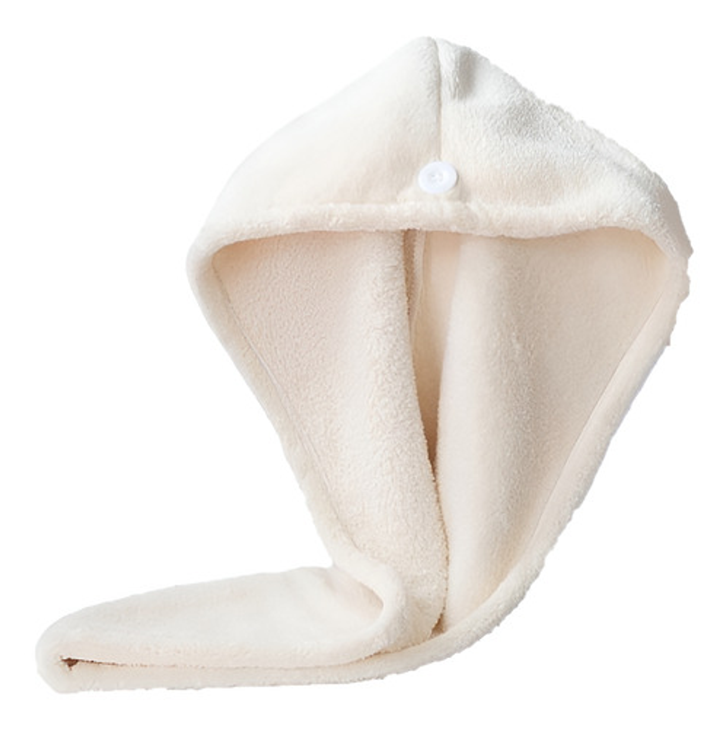 Toalla De Secado Para Cabello Tipo Turbante Color Beige 1