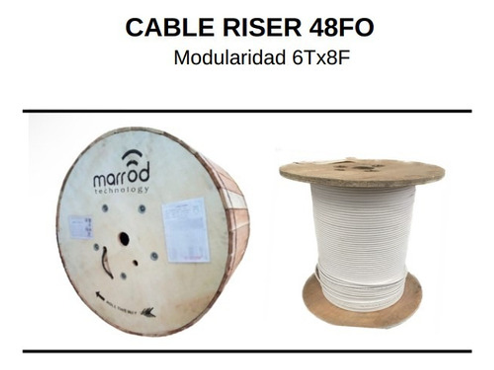 1000 Metros Cable Riser 48 Fo 2