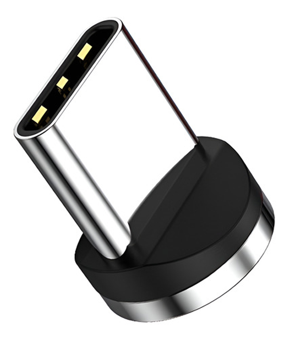 Cable Cargador Magnético Usb 3 En 1 Tipo-c Micro Usb Ios Negro 2