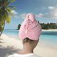 Toalla De Secado Para Cabello Tipo Turbante Color Rosado - Miniatura 8