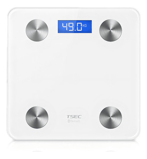 Balanza Inteligente Pesa Digital 180kg Bluetooth App Smart Color Blanco