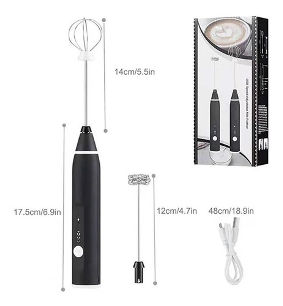 Evolution Mini Batidor Eléctrico De Espuma Café Y Leche Reca 3