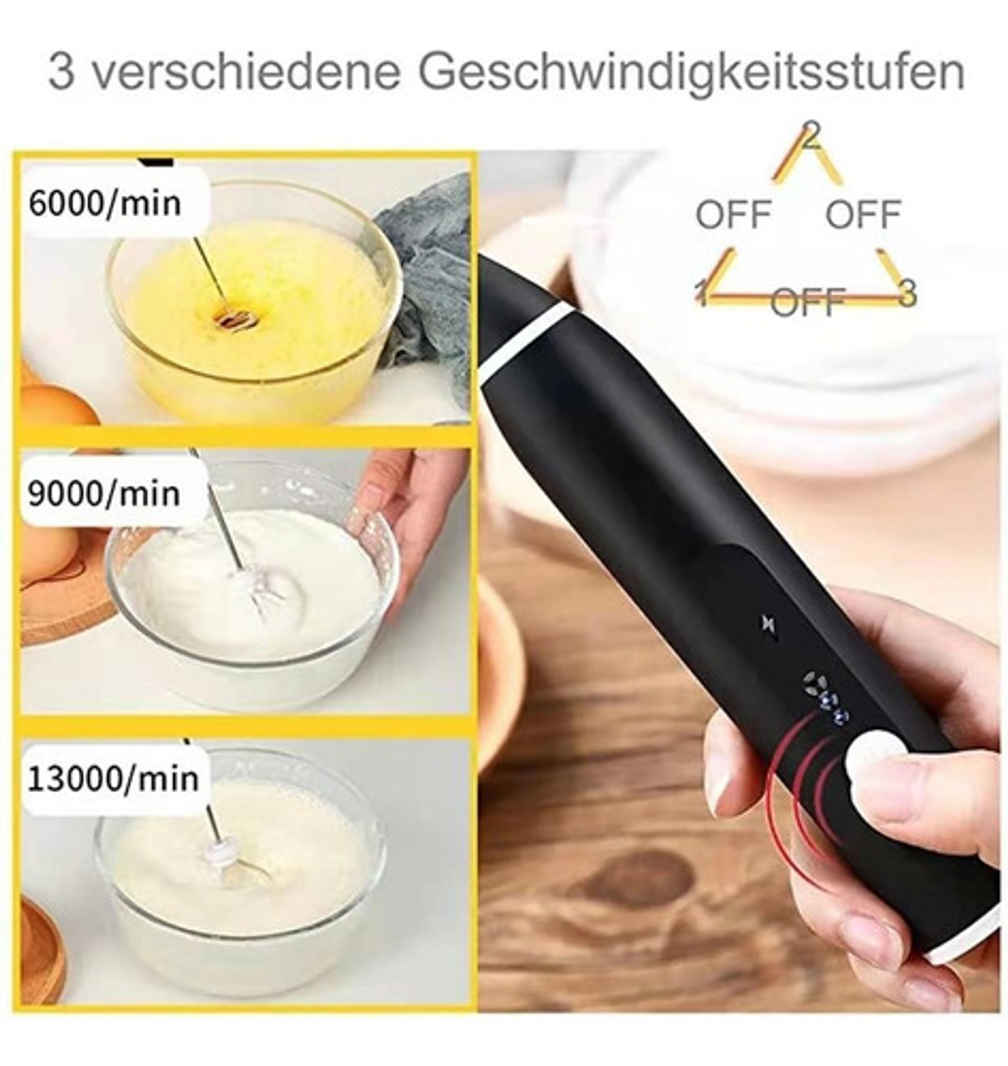 Mini Batidor Revolvedor De Café Y Espuma Leche Recargable Co 2