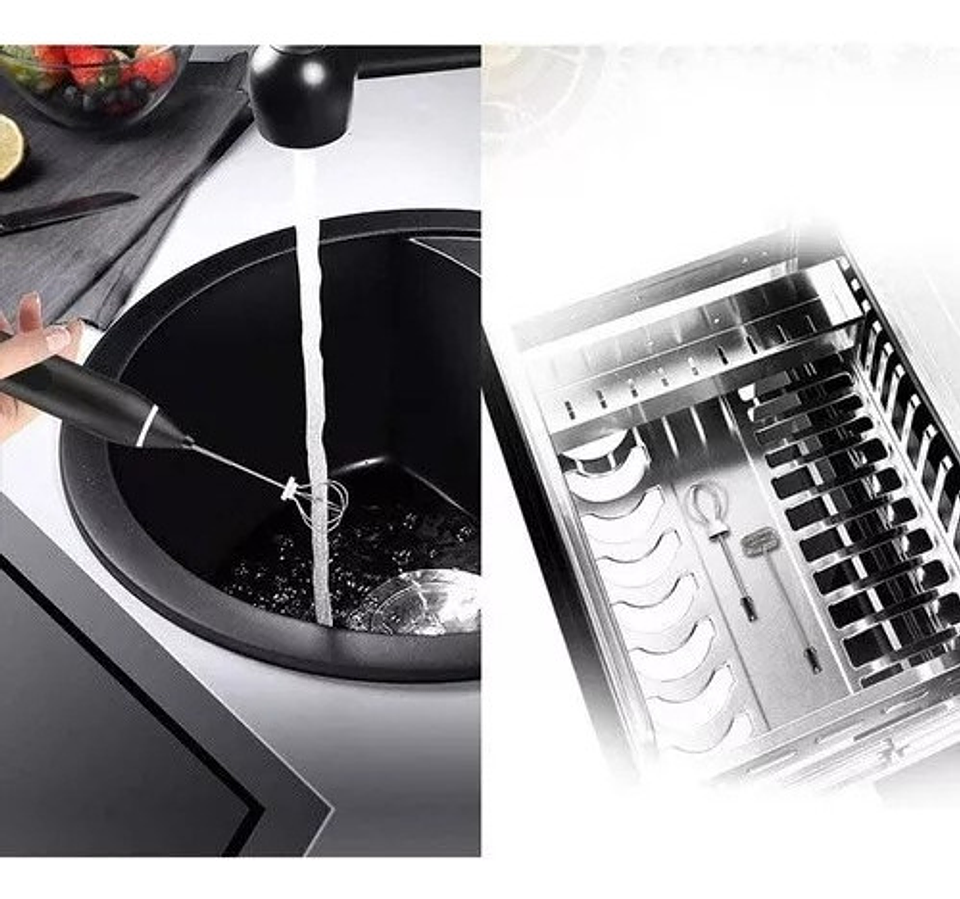 Mini Batidor Revolvedor De Café Y Espuma Leche Recargable Co 6