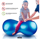 Pelota Pilates Yoga Forma Cacahuate (85 Cm, Color Azul) Gym - Miniatura 3