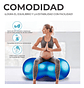 Pelota Pilates Yoga Forma Cacahuate (85 Cm, Color Azul) Gym - Miniatura 4