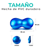 Pelota Pilates Yoga Forma Cacahuate (85 Cm, Color Azul) Gym - Miniatura 5