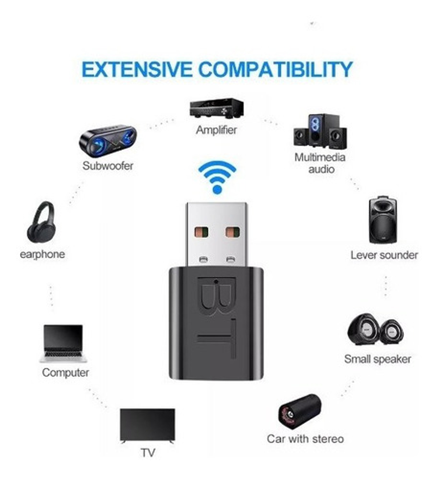 Transmisor/receptor Usb Bluetooth 5.0 [solo Audio]  3