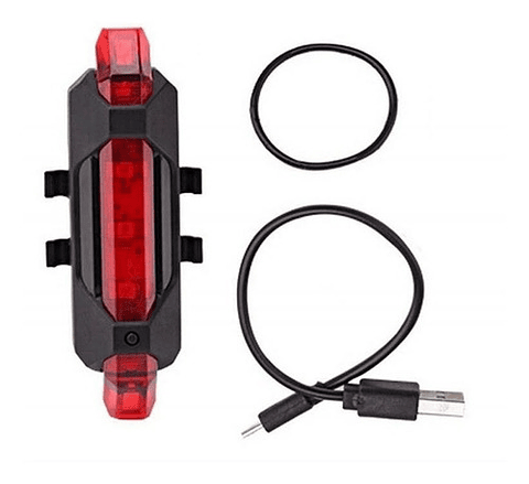 Pack X6 Luz Led + Usb Recargable Para Bicicleta
