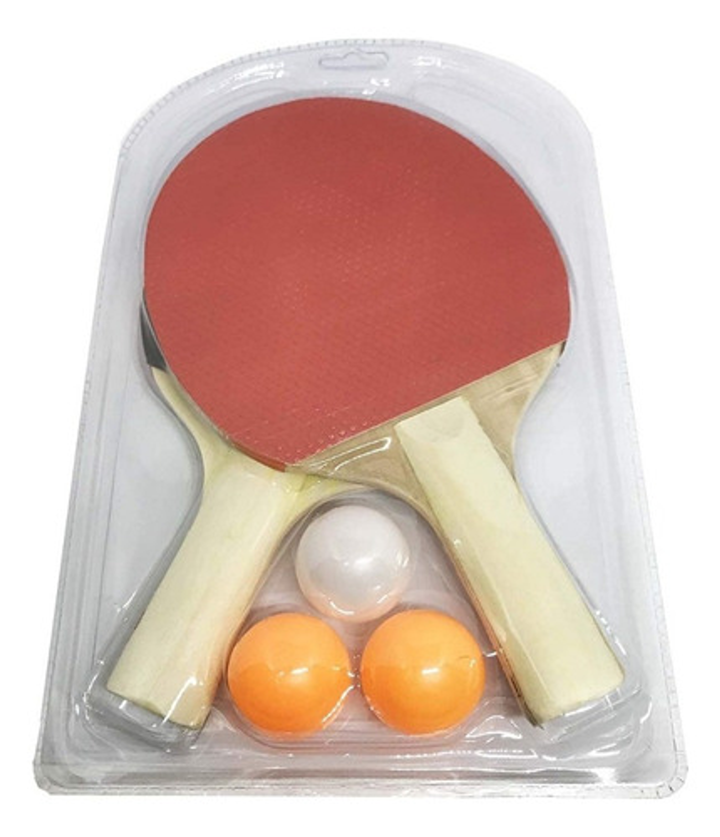 Kit De Ping Pong Con 2 Raquetas, 3 Pelotas, Red Y Soporte Rojo/ Negro Madera 4