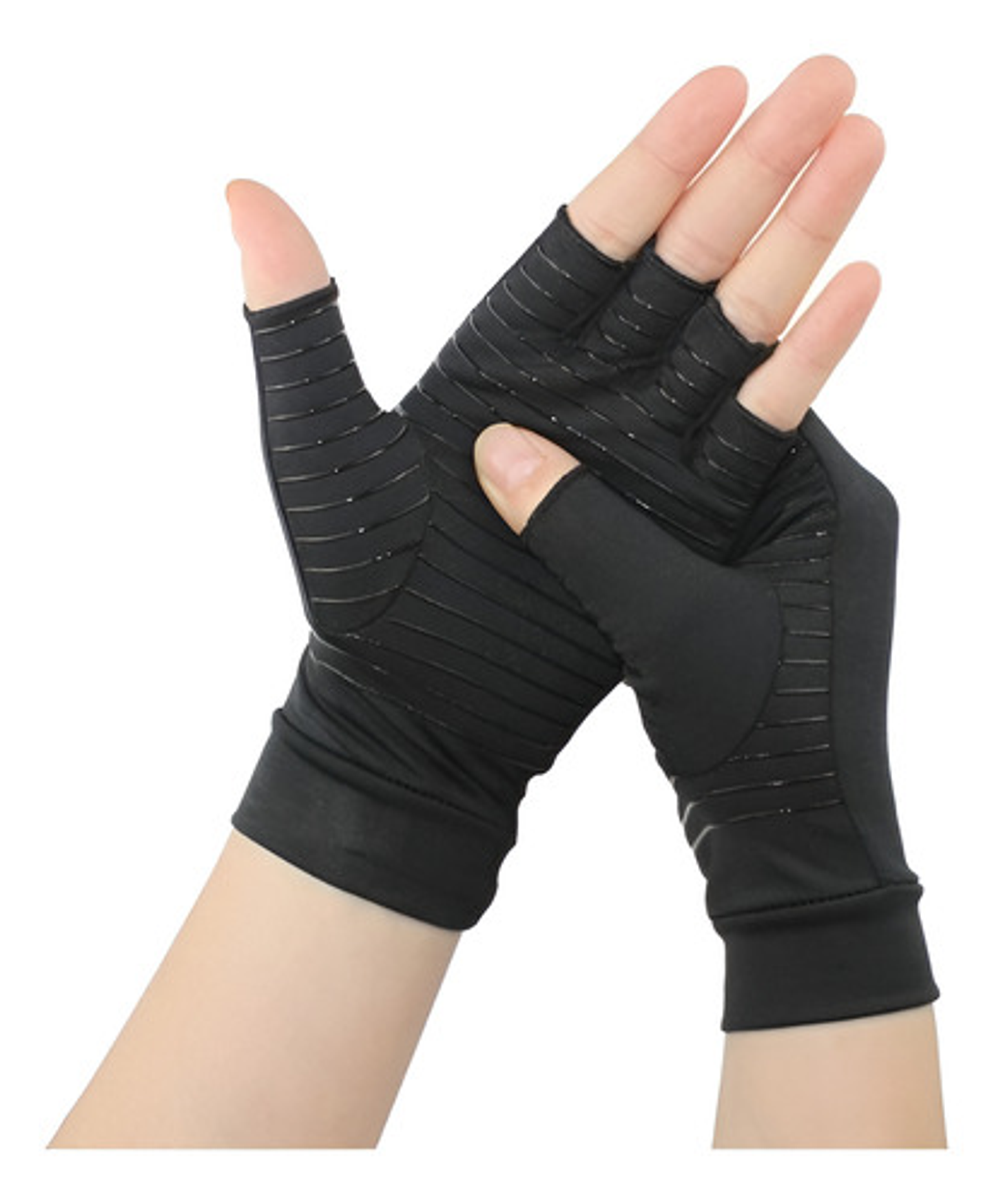 Pack X2 [guantes Cobre Para Artritis/compresión Unisex] 9