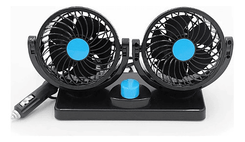 Ventilador 12v Auto Vehiculo Doble 360°