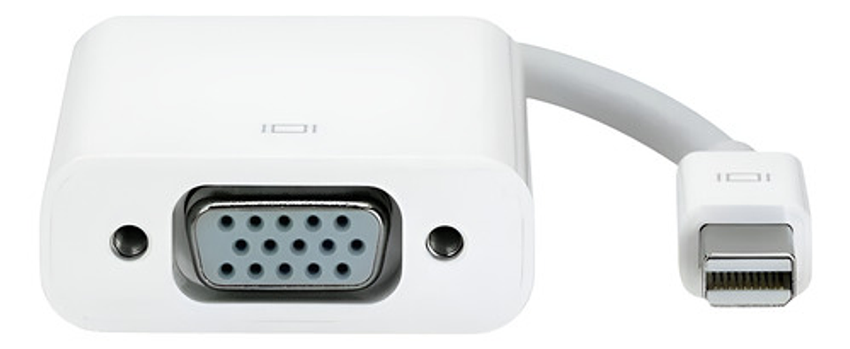 Cable Adaptador Conversor Mini Displayport A Vga Blanco 5