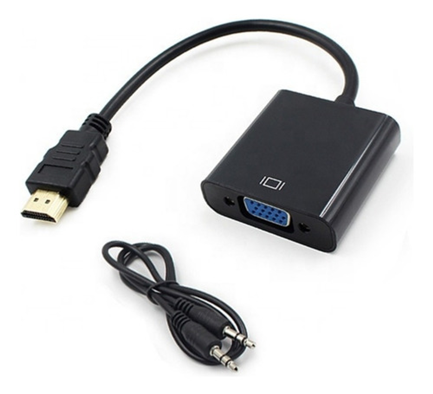 Adaptador Conversor Hdmi A Vga Con Entrada De Audio 1