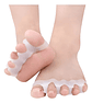Separador Dedos Pie Silicona Marin Corrector Juanete Almohadilla Pack Blanco - Miniatura 1