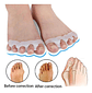 Separador Dedos Pie Silicona Marin Corrector Juanete Almohadilla Pack Blanco - Miniatura 5