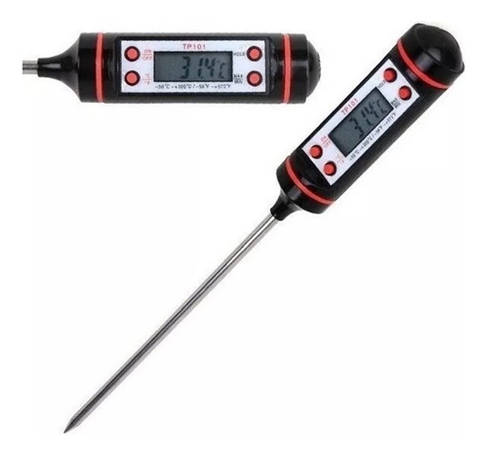 Termometro Digital De Cocina Pinche Alimentos Y Liquidos Col 1