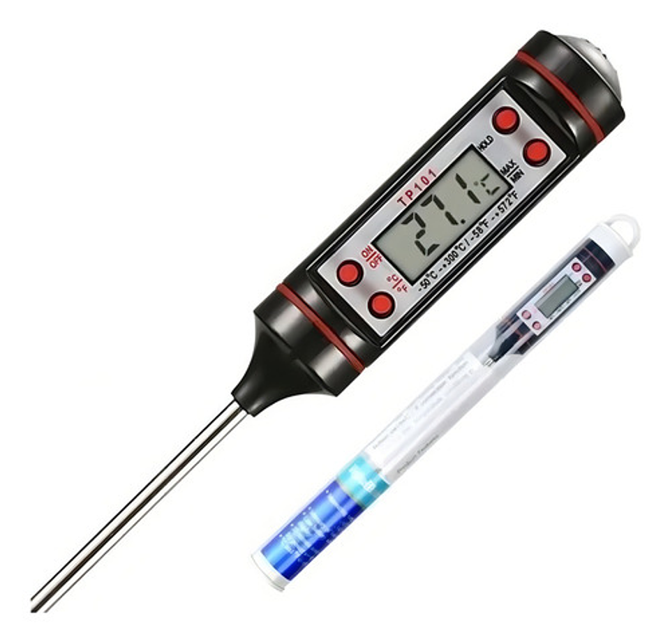 Termometro Digital De Cocina Pinche Alimentos Y Liquidos Col 6
