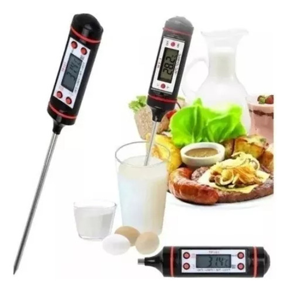 Termometro Digital De Cocina Pinche Alimentos Y Liquidos Col 12