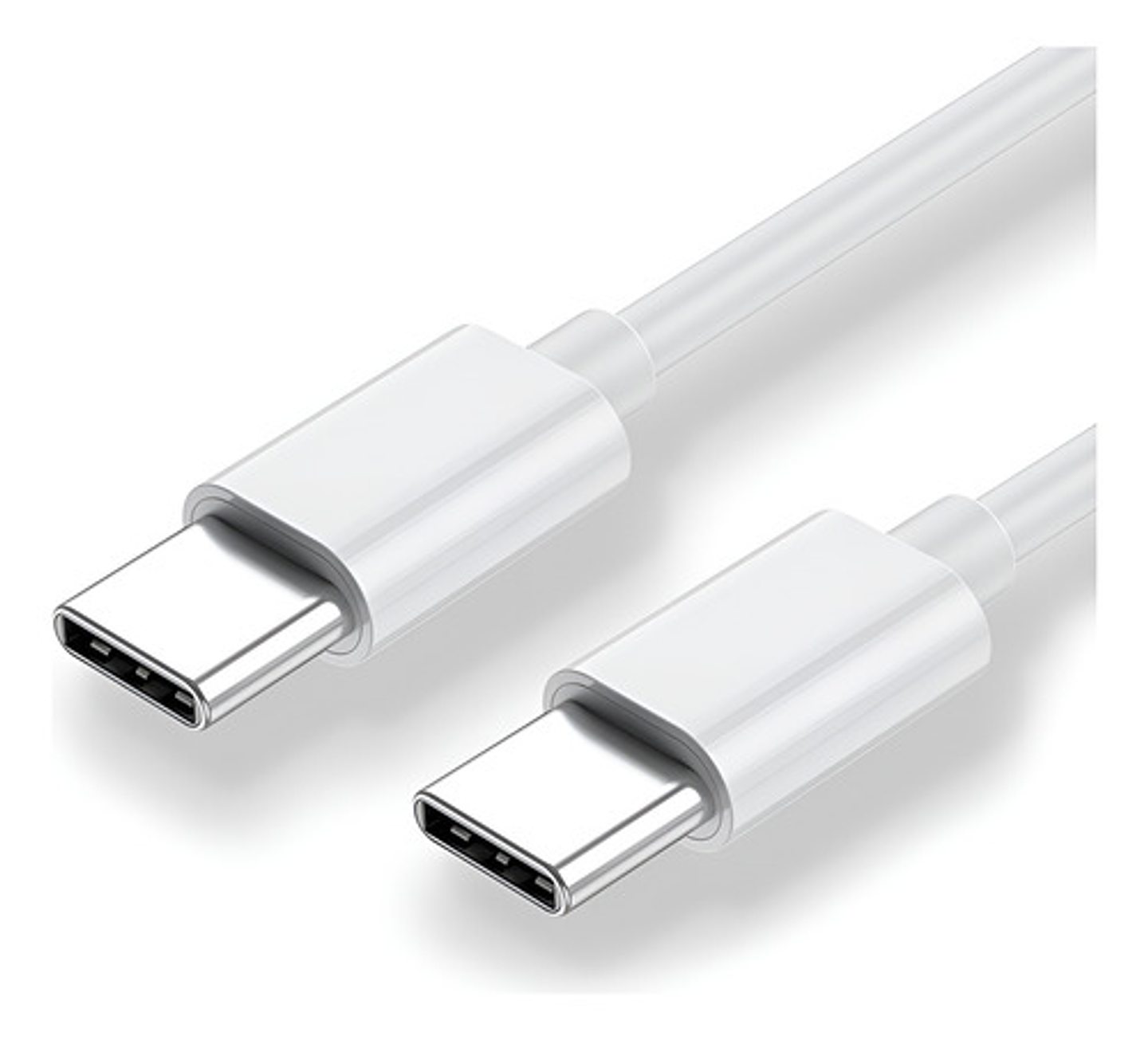 Cable Flexible Tipo C Blanco Para iPhone 15 Plus Y 15 Ultra 1
