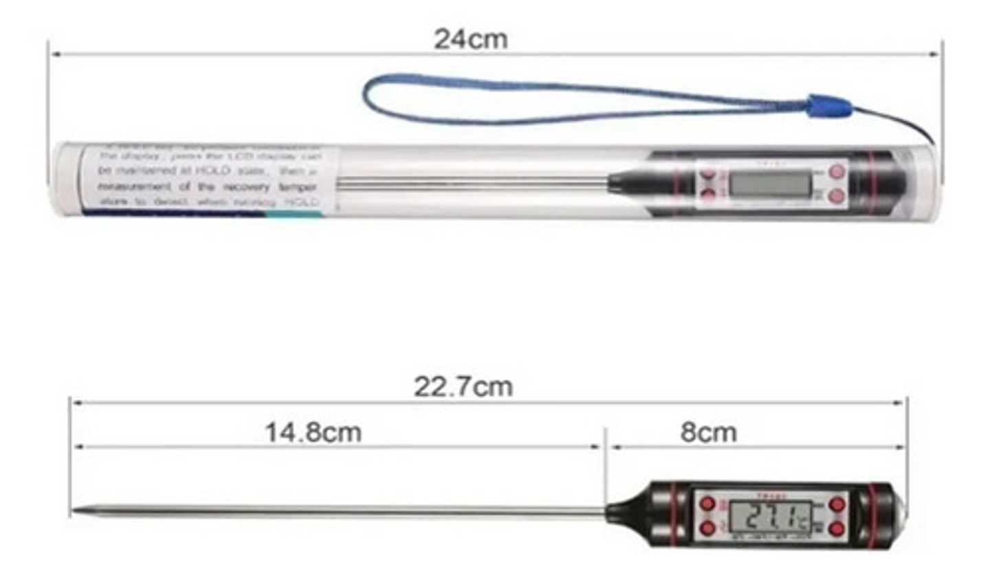 Termómetro De Cocina Genérica Tp101 Negro Pluma De Calibración Automática Termometro Digital Cocina Accesorio Termómetro Electrónico Para Alimentos Multifuncional Para Temperaturas Pasteleriuscl 5