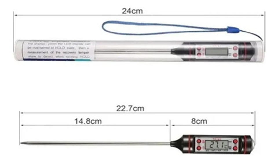 Termómetro De Cocina Genérica Tp101 Negro Pluma De Calibración Automática Termometro Digital Cocina Accesorio Termómetro Electrónico Para Alimentos Multifuncional Para Temperaturas Pasteleriuscl 5