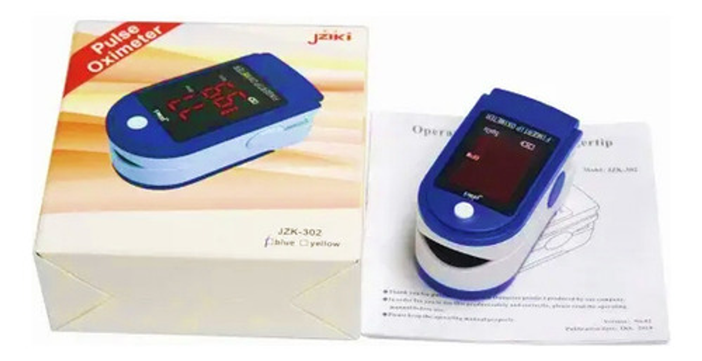 Oximetro De Pulso Digital Monitor Saturación De Oxigeno Dedo 5