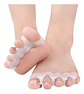 Separador Dedos Pie Silicona Marin Corrector Juanete Almohadilla Pack Blanco - Miniatura 1