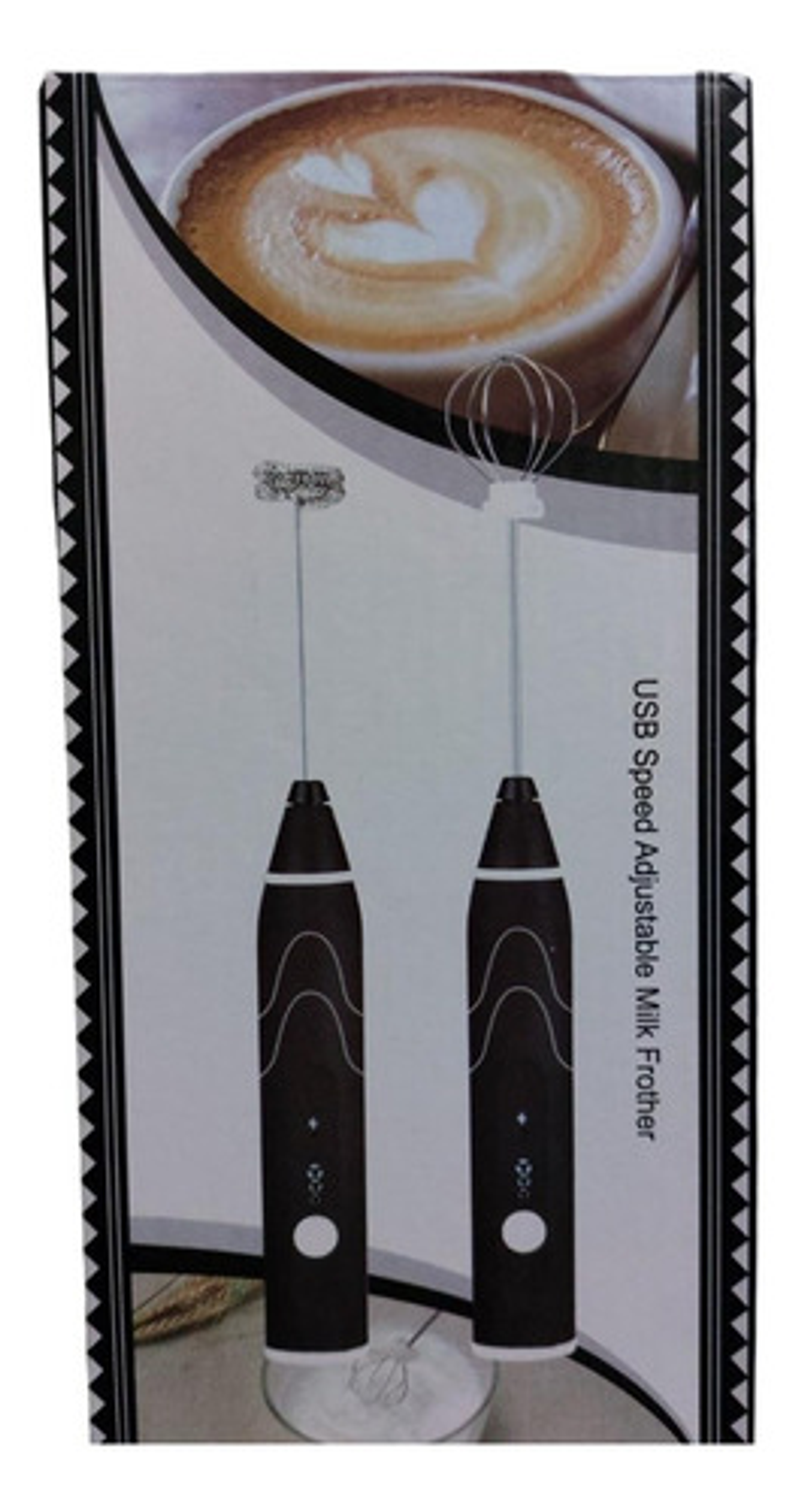 Mini Batidor Revolvedor De Café Y Espuma Leche Recargable Color Negro Frecuencia 1200 5