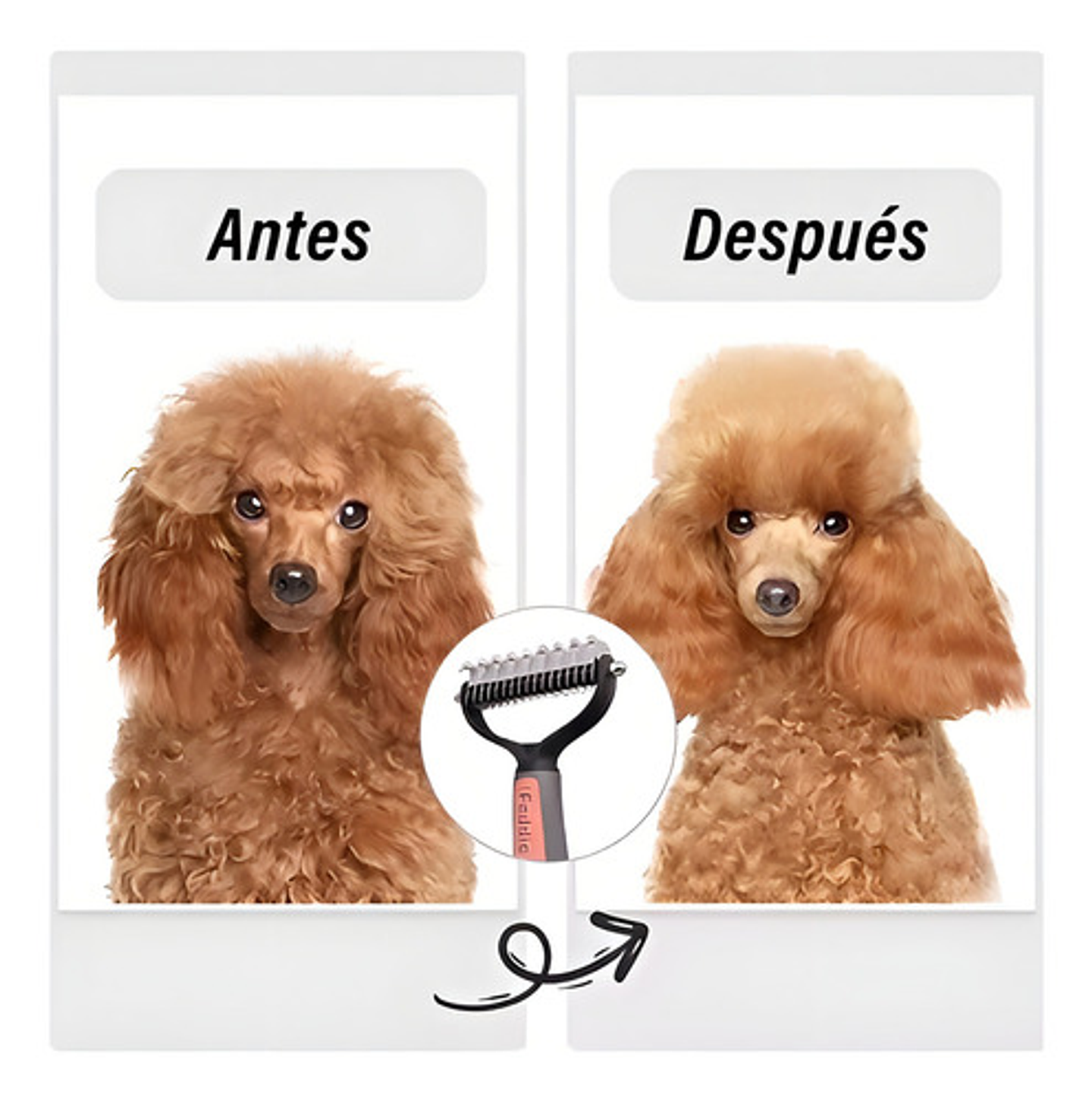 Cepillo Deslanador De Pelo Mascotas Roro Peine Quita Nudos P 3